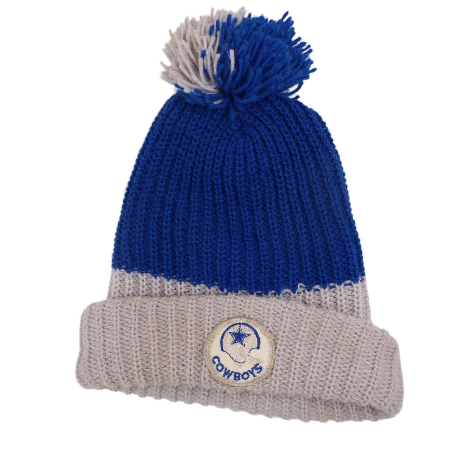 NFL × Vintage Vintage Dallas Cowboys Knit Pom Beanie Size ONE SIZE - 1 Thumbnail
