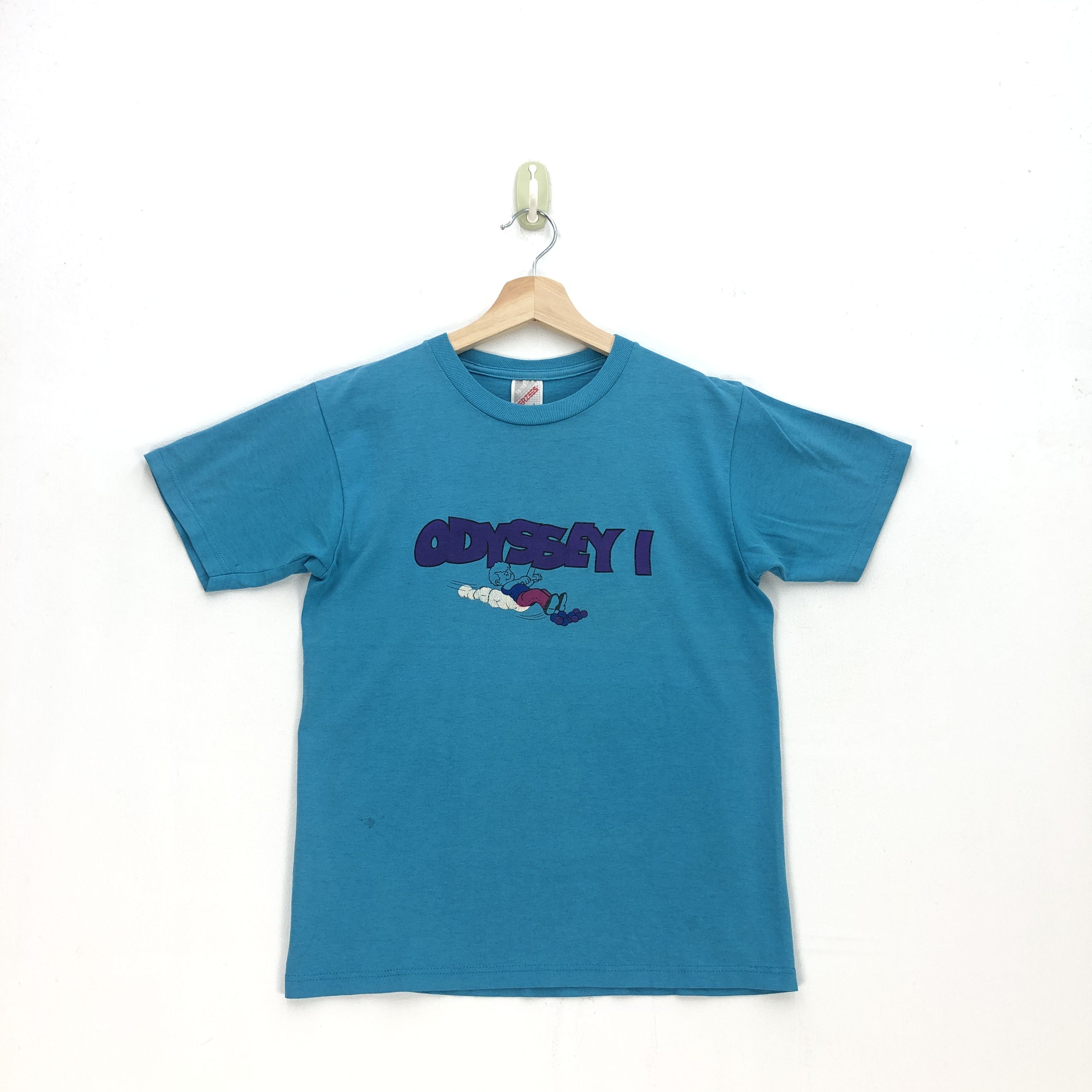 Vintage Vintage 90s Odyssey 1 TShirt Paper Thin Novelty Crewneck Tee Size US S / EU 44-46 / 1 - 1 Thumbnail
