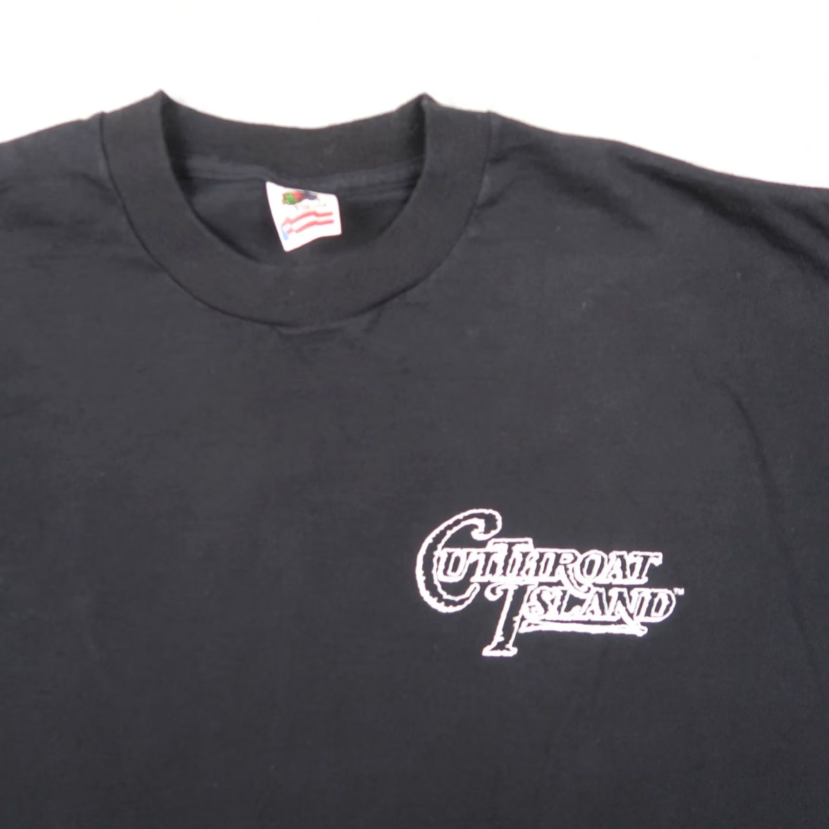 Fruit Of The Loom VINTAGE 90s Mens XL Double-Sided Cutthroat Island Movie Promo T-Shirt Skull Nike Size US XL / EU 56 / 4 - 3 Thumbnail