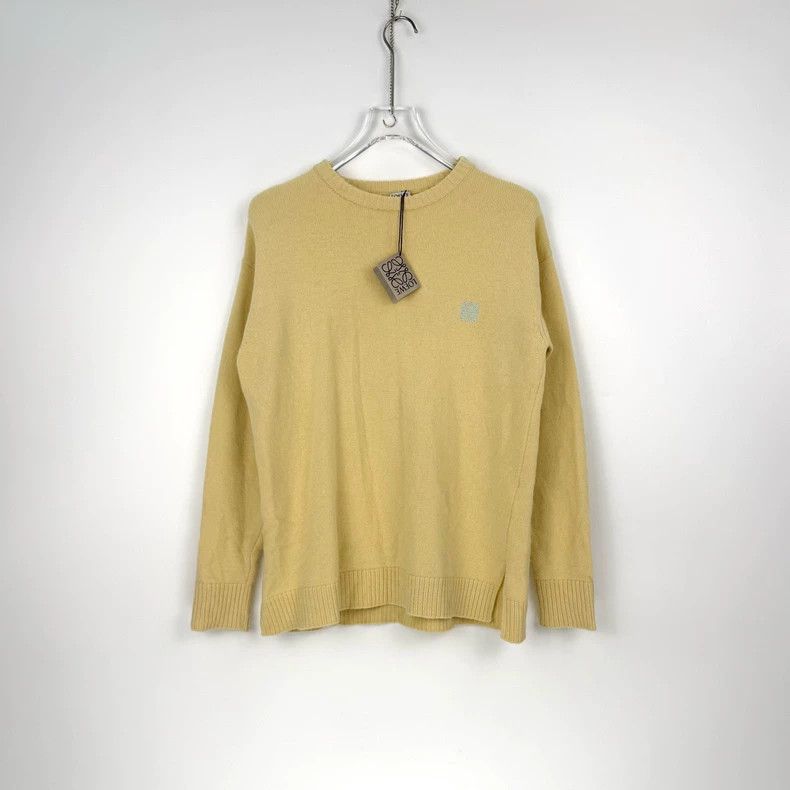 Loewe LOEWE White embroidered logo wool sweater Size M / US 6-8 / IT 42-44 - 3 Thumbnail