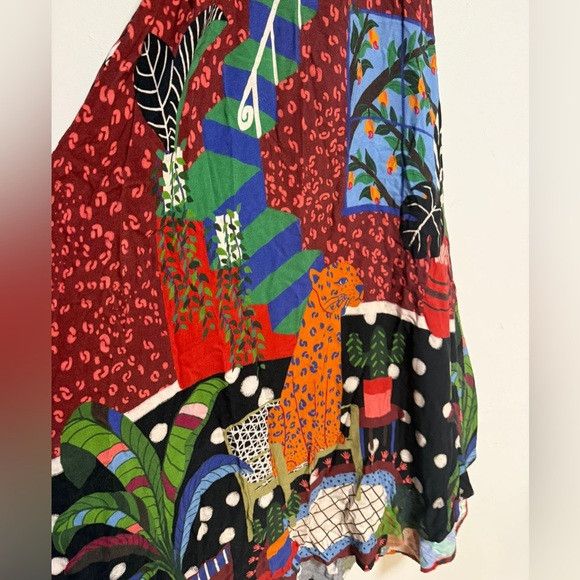 Farm Rio FARM Rio Jungle Scene Halter Maxi Dress – Size P (Small) Size S / US 4 / IT 40 - 9 Thumbnail