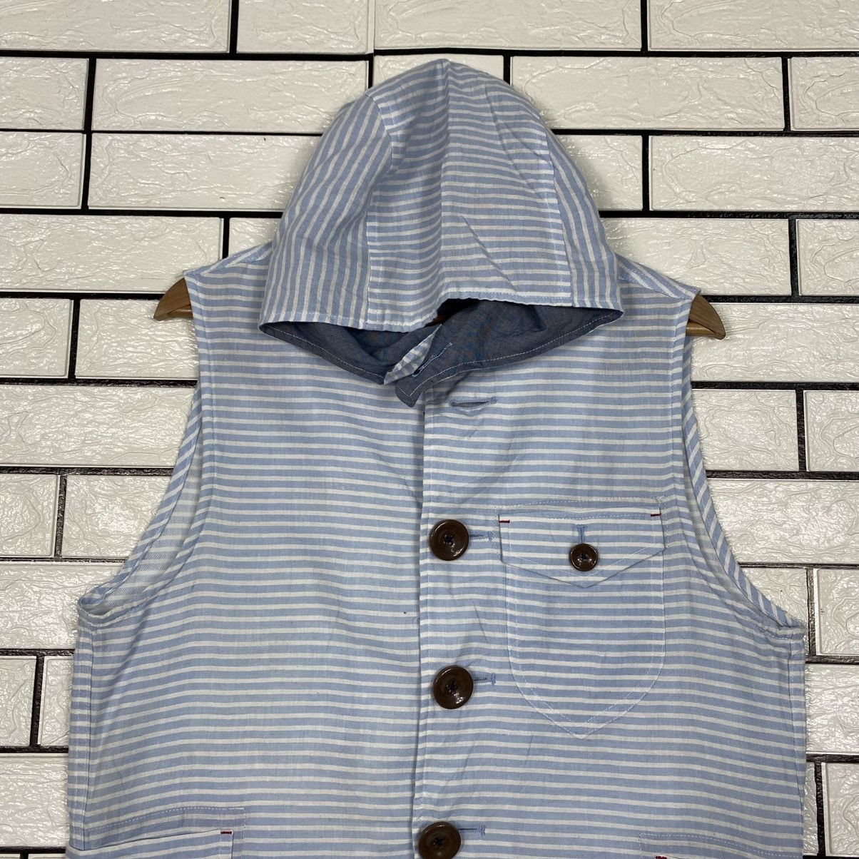 Hysteric Glamour 📌Vintage Vest Jacket Chore Beno Striped Design Size US L / EU 52-54 / 3 - 4 Thumbnail