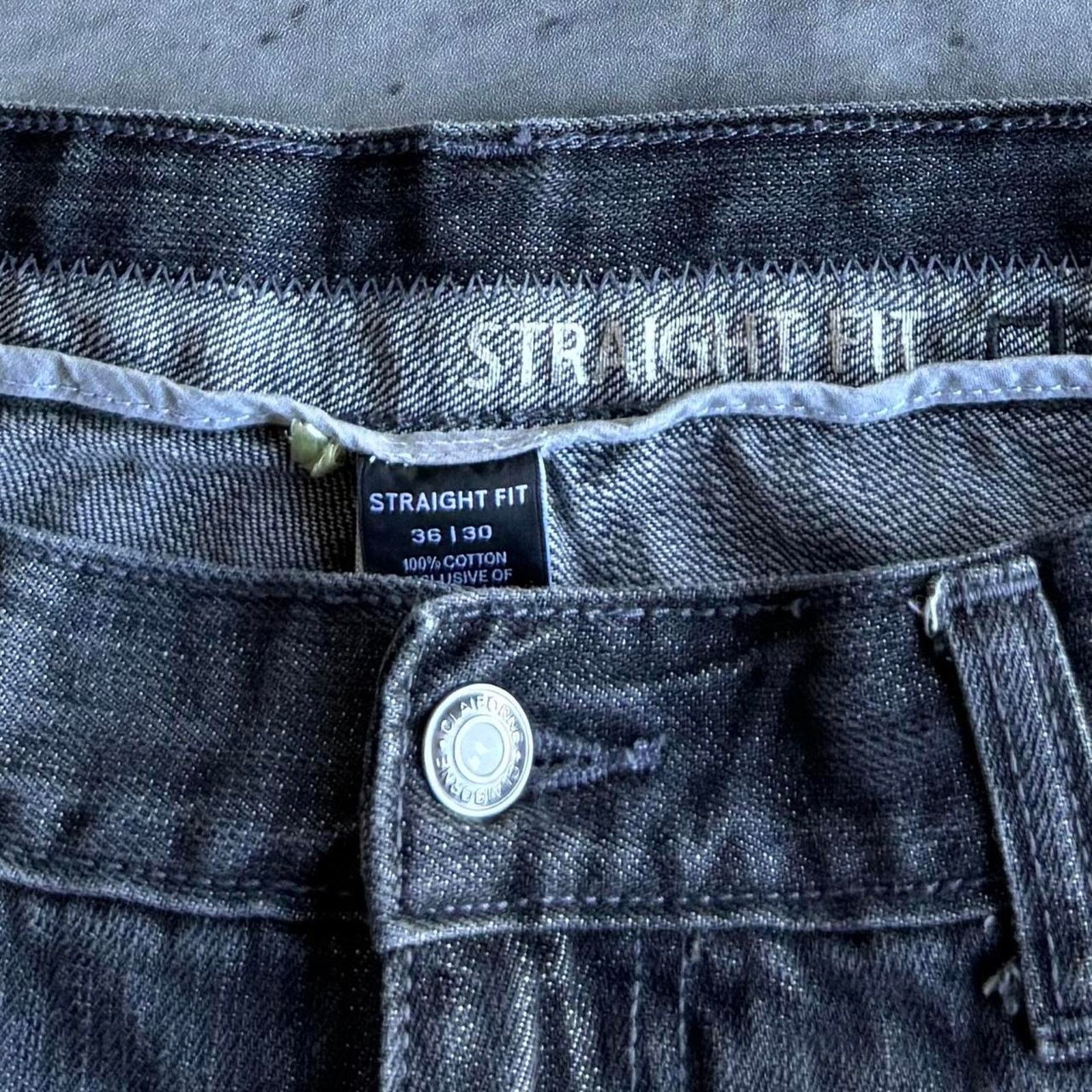 Japanese Brand × Liz Claiborne × Vintage Vintage Y2K Baggy Grunge Opium Embroidered Grey Denim Jeans Size US 36 / EU 52 - 4 Thumbnail
