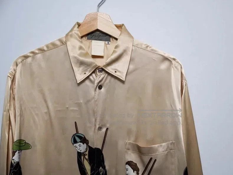 Yohji Yamamoto Yohji Yamamoto 1995AW Champagne Color Shirt Size US M / EU 48-50 / 2 - 2 Thumbnail