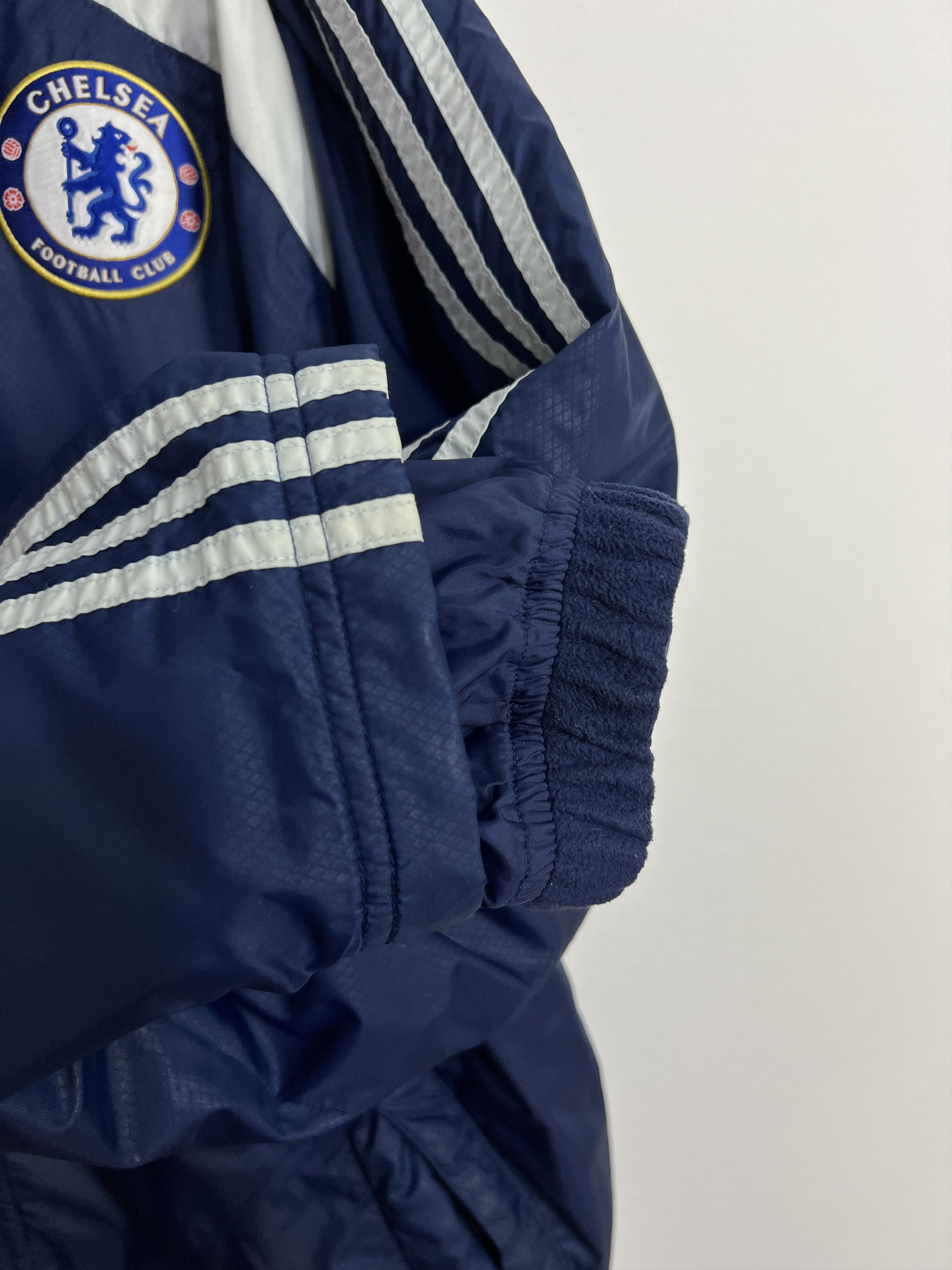 Adidas Vintage Chelsea Football Long Jacket Soccer Bomber Rare Size US L / EU 52-54 / 3 - 5 Thumbnail