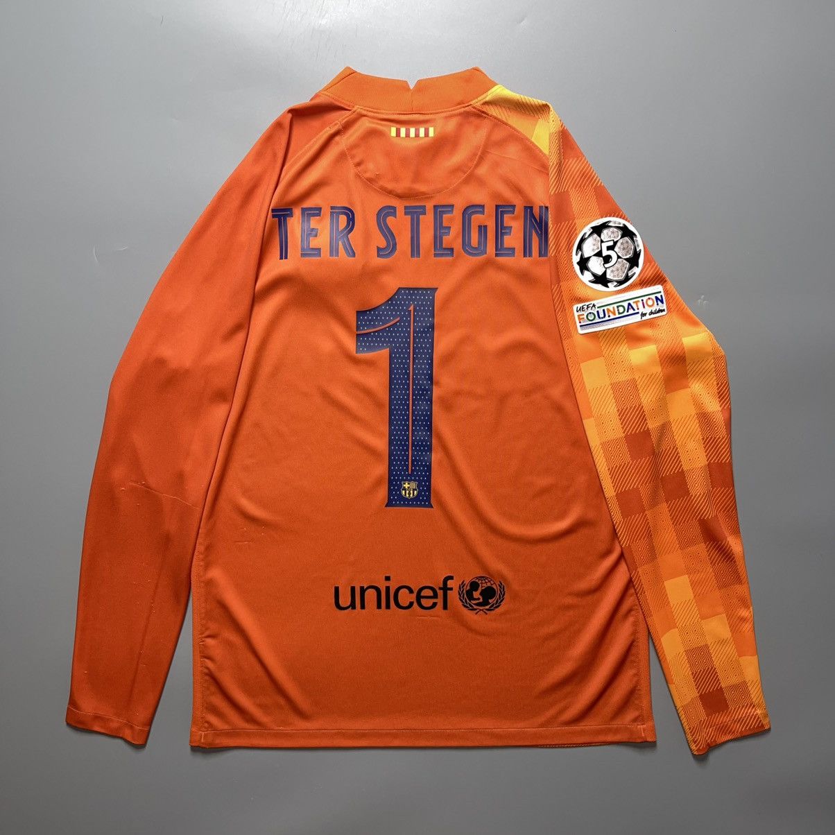 Nike BARCELONA NIKE 2021/2022 FOOTBALL GK JERSEY #1 TER STEGEN Size US L / EU 52-54 / 3 - 1 Thumbnail