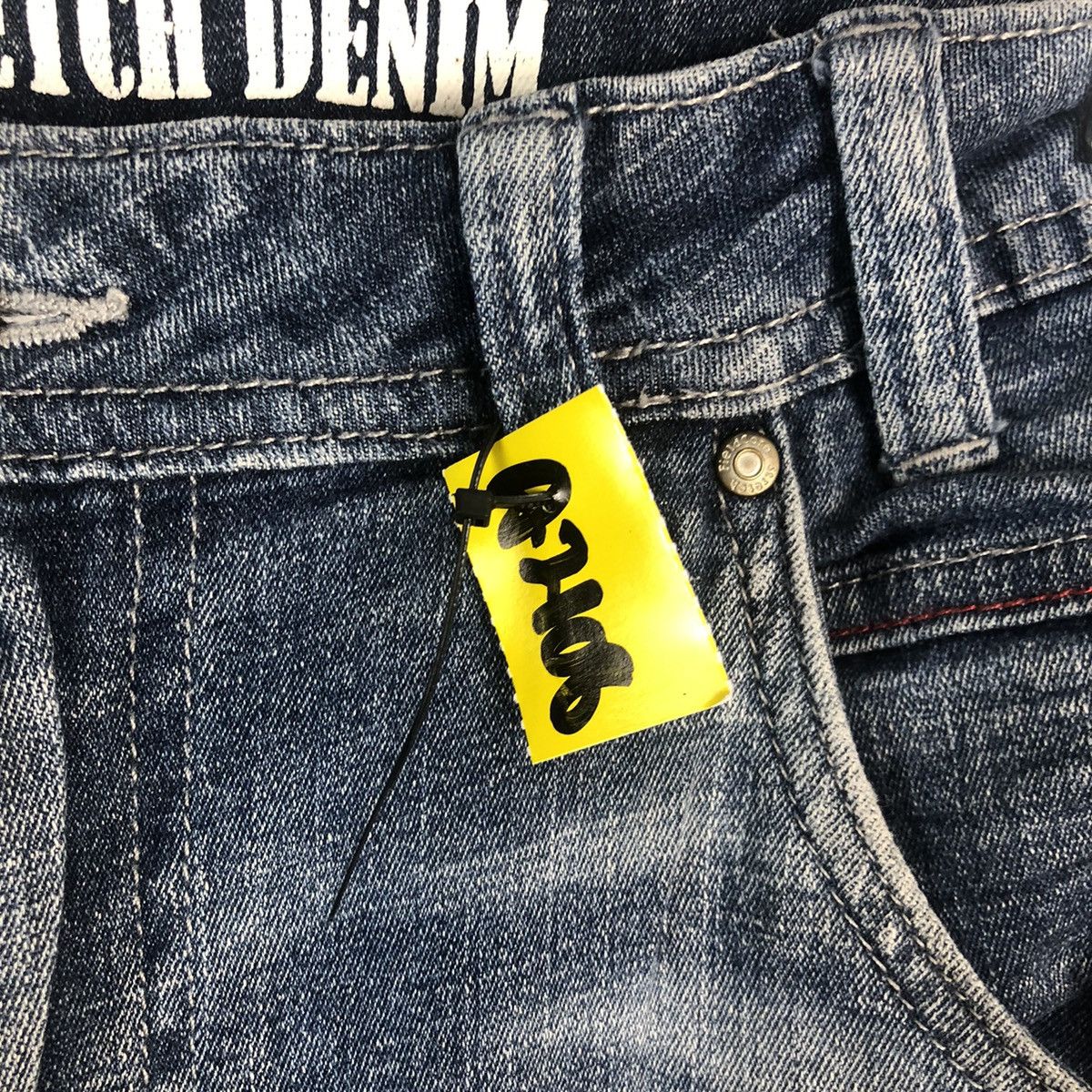 Japanese Brand Aero Light Bleu Distressed Denim Pants #A2108 Size US 32 / EU 48 - 13 Thumbnail