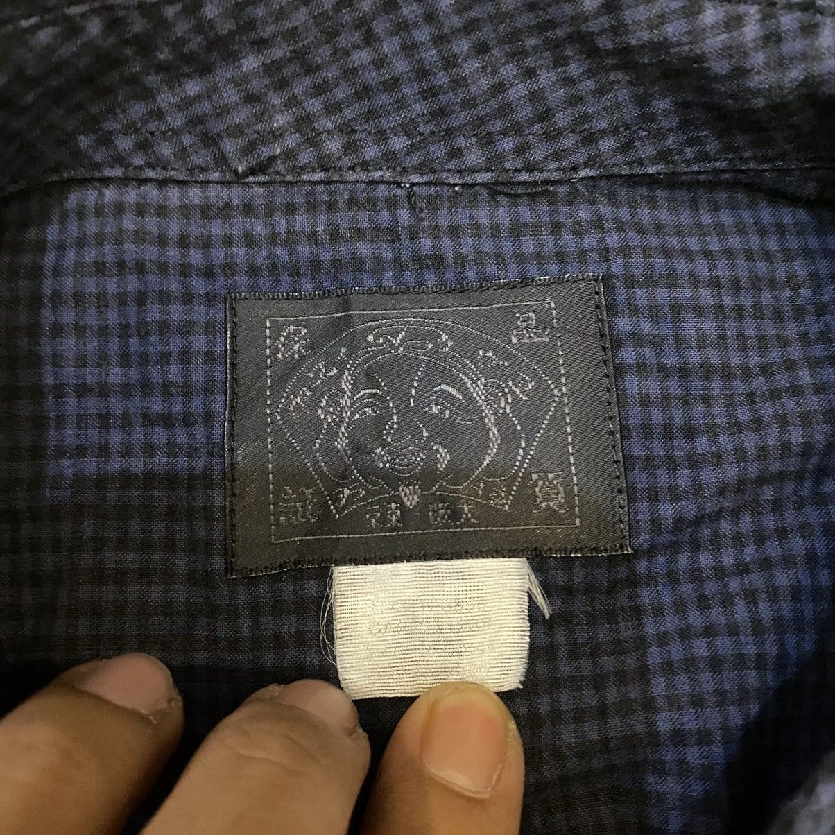Evisu Evisu Blue Navy Button Up Shirts Size US M / EU 48-50 / 2 - 18 Thumbnail