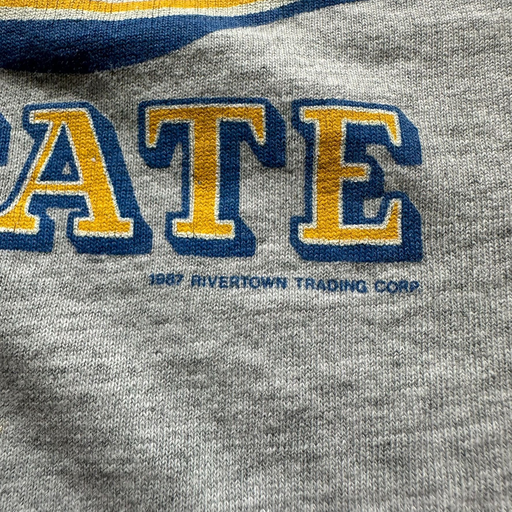 Vintage Vintage 80s Confused State Funny T-Shirt Single Stitch Colle Size US XL / EU 56 / 4 - 3 Thumbnail