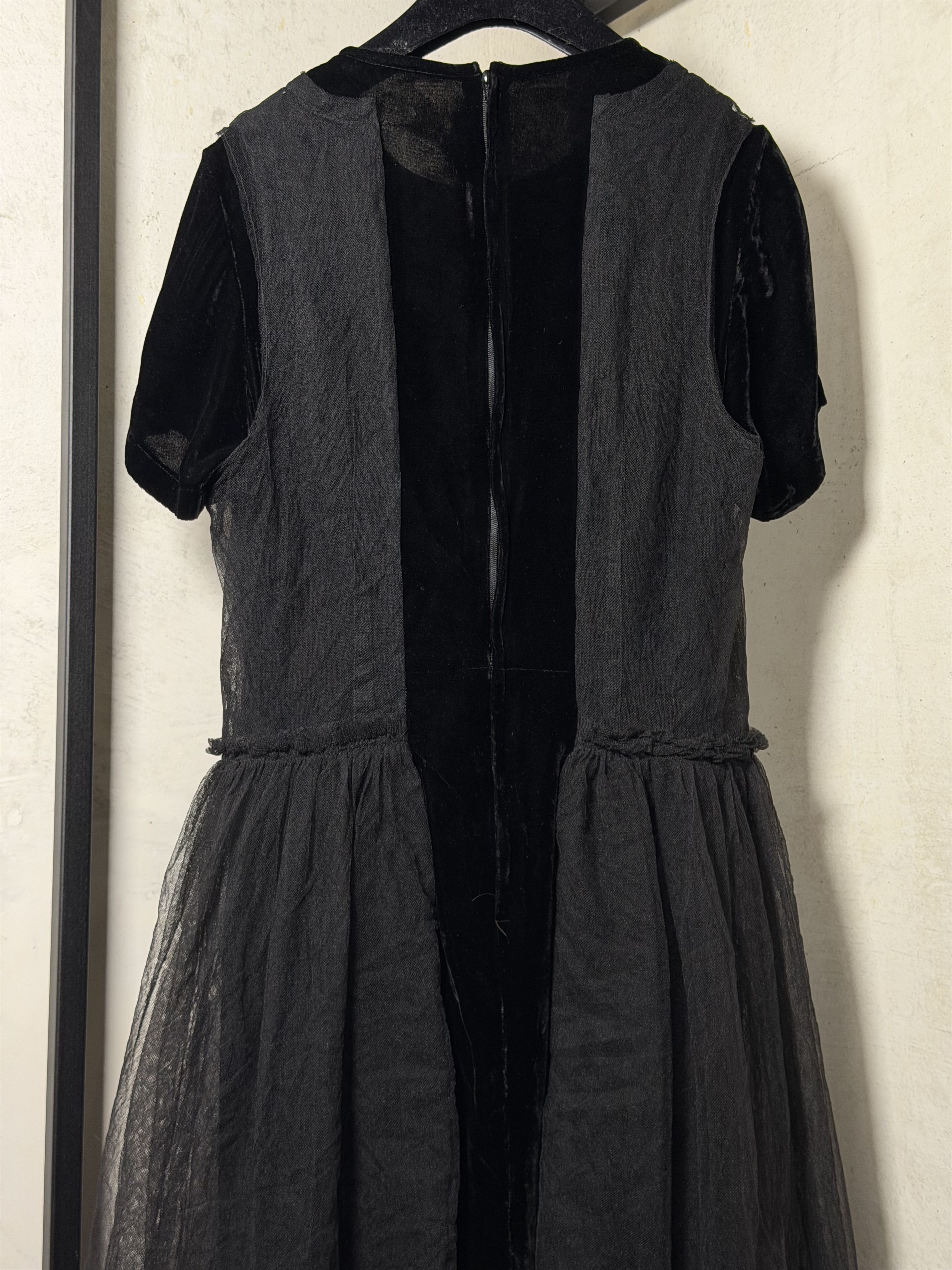 Comme des Garcons COMME des GARCONS Mesh Switching Velor Dress Size XS Size XS / US 0-2 / IT 36-38 - 6 Thumbnail