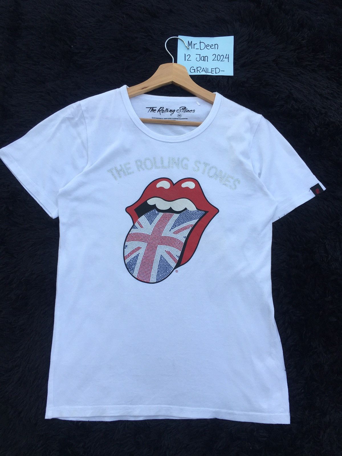 Band Tees Rare The Rolling Stones Rhinestones US Flag Tshirt Size US S / EU 44-46 / 1 - 5 Thumbnail
