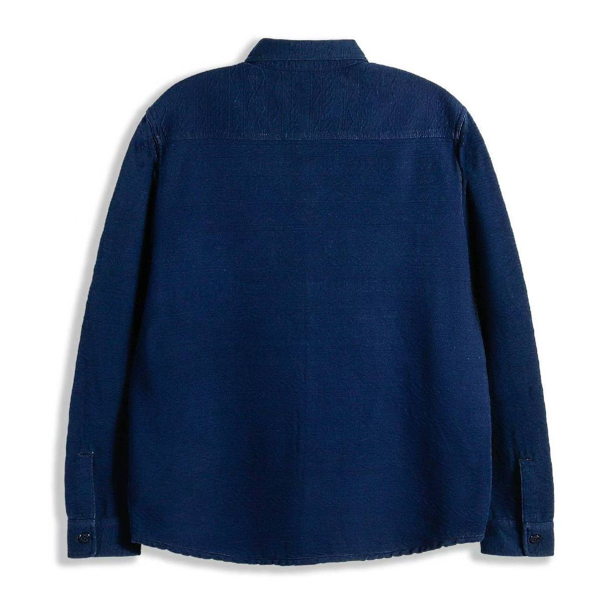 RRL Ralph Lauren RRL GUERNSEY-PATTERNED JACQUARD WORKSHIRT INDIGO Size US M / EU 48-50 / 2 - 6 Thumbnail