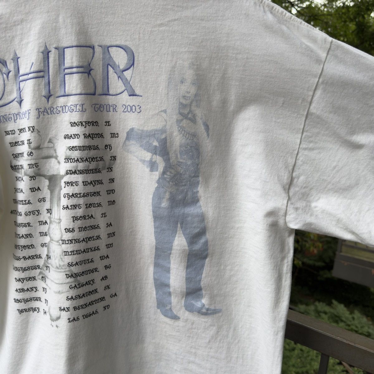 Band Tees Vintage 2003 Cher Tour Shirt Band Tee ERD Grunge Chrome Size US XL / EU 56 / 4 - 5 Thumbnail