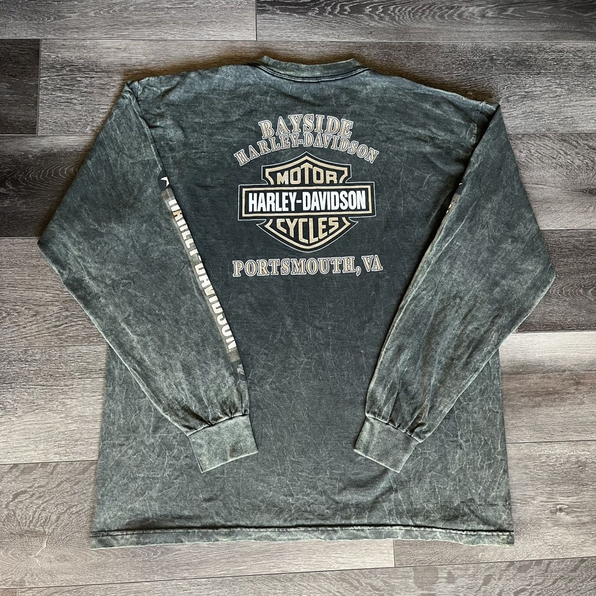 Harley Davidson Vintage 2000s Harley Davidson American Legend Longsleeve Tee Size US L / EU 52-54 / 3 - 2 Thumbnail