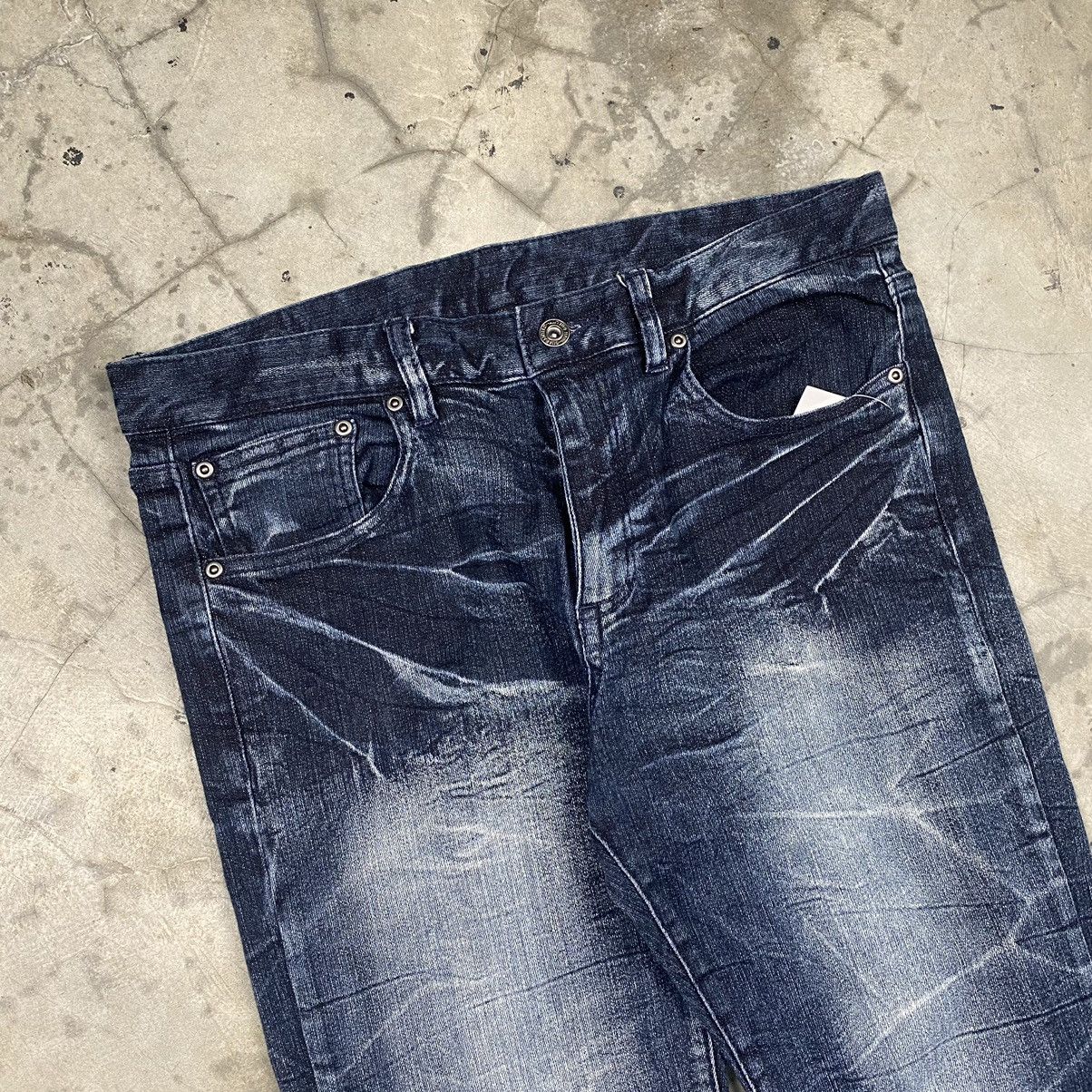 If Six Was Nine × Japanese Brand × Le Grande Bleu (L.G.B.) Snake Acid Washed Gothic Bondage Jeans Size US 34 / EU 50 - 2 Thumbnail