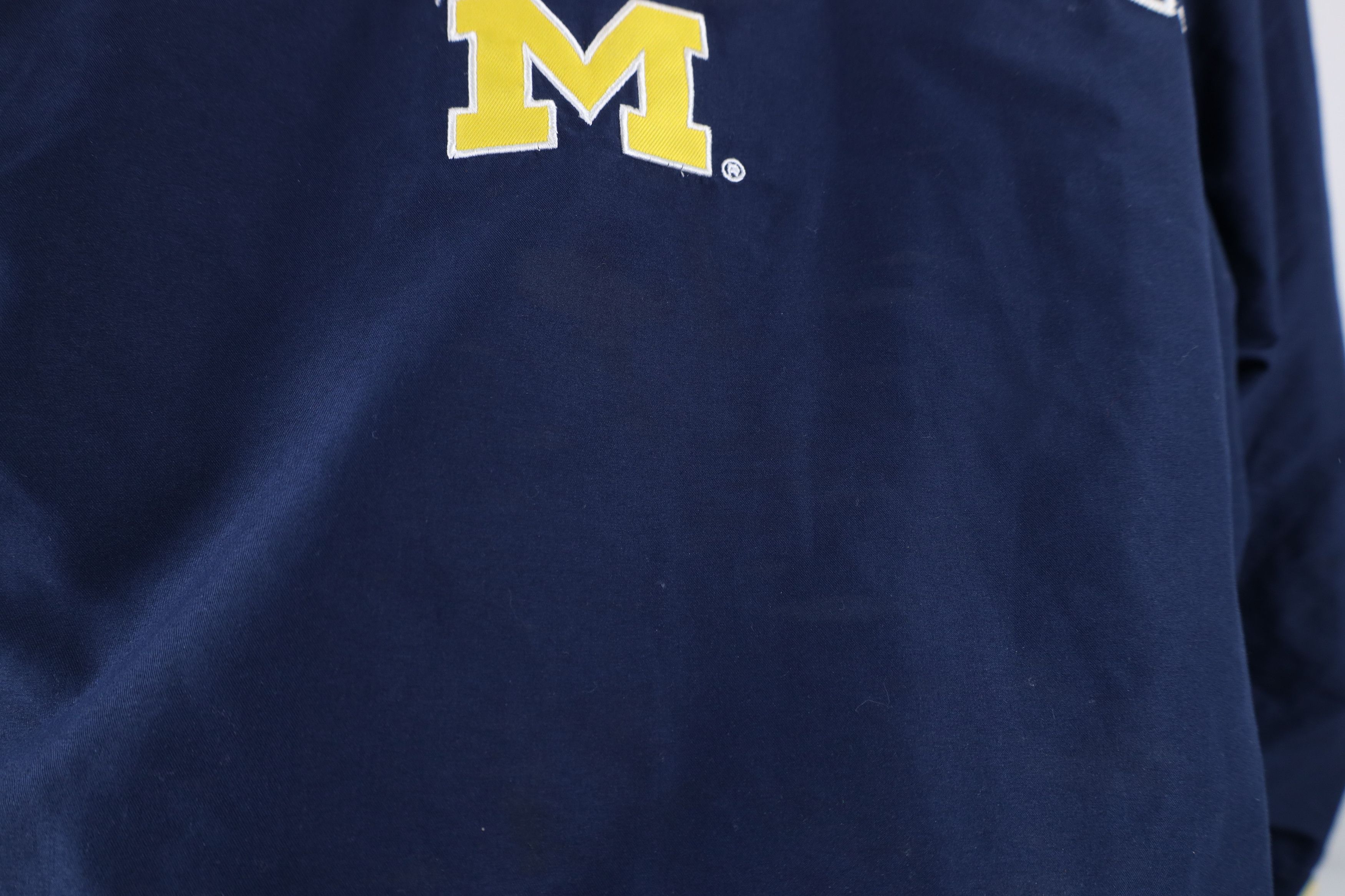 Vintage Vintage 90s University of Michigan Windbreaker Jacket Size US XL / EU 56 / 4 - 5 Thumbnail
