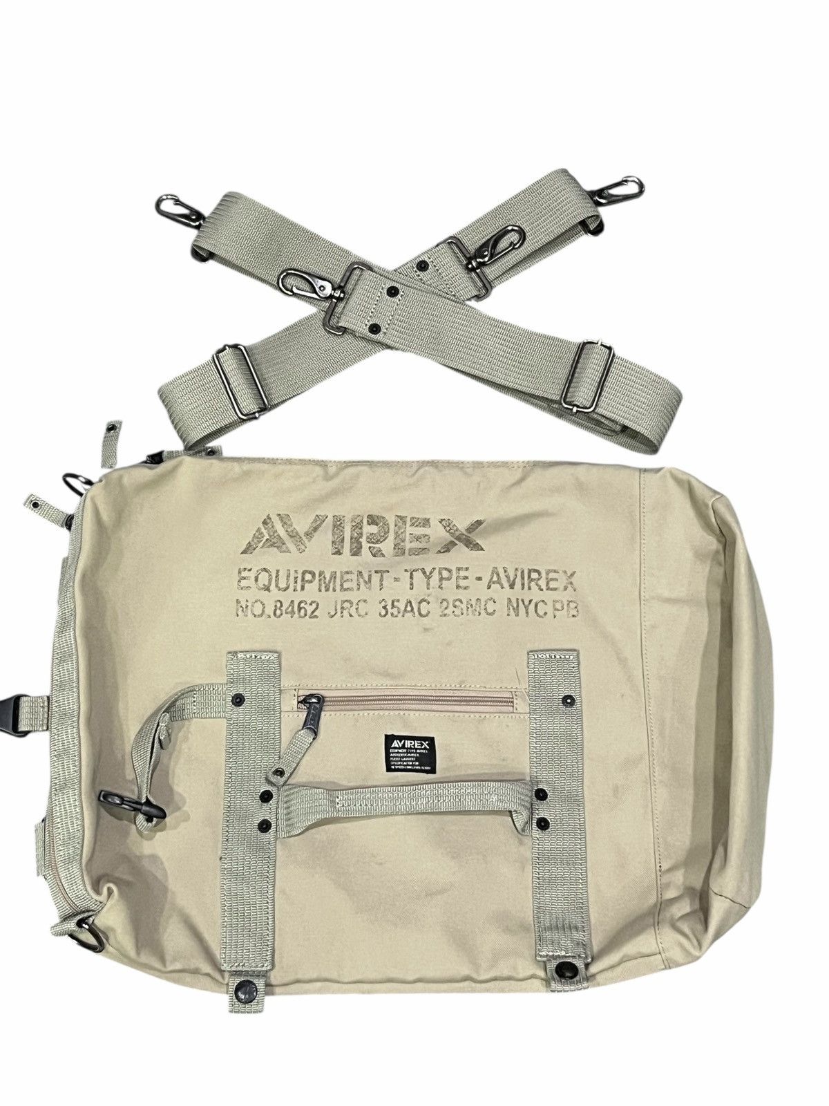 Avirex VERY RARE🔥Vintage AVIREX Multiway Canvas Bagpack Crossbody Size ONE SIZE - 18 Thumbnail
