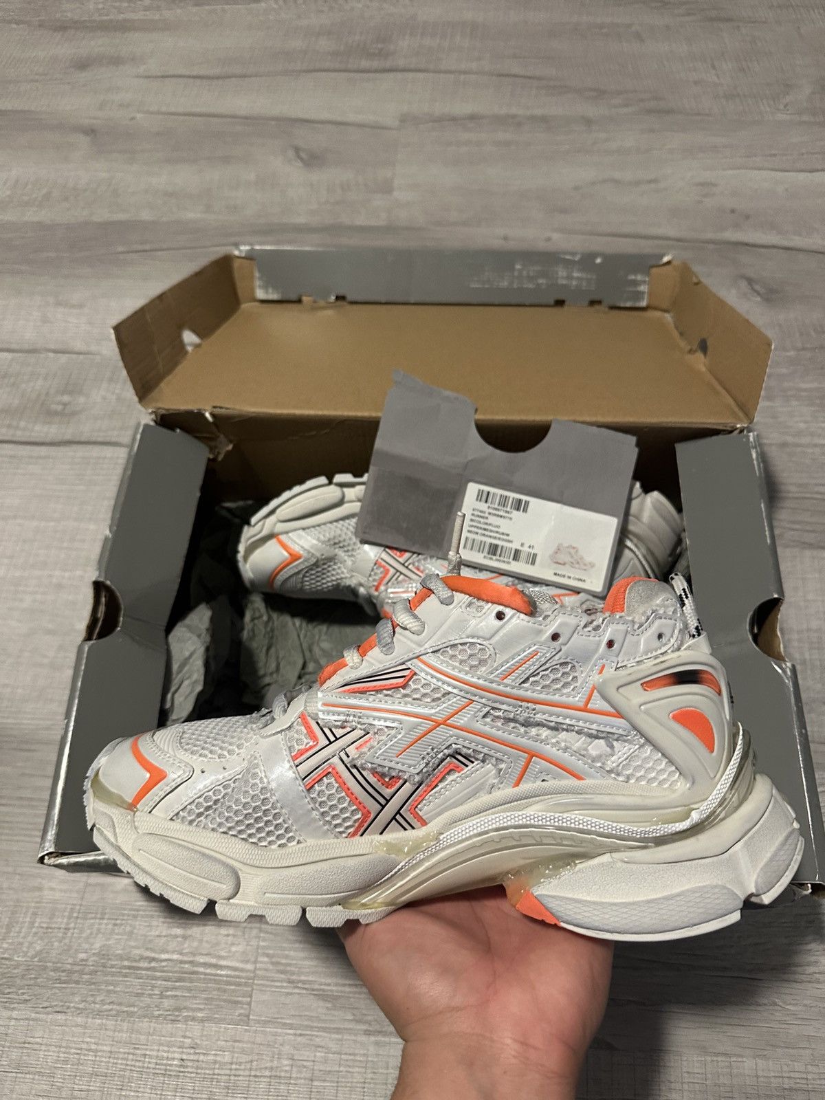 Balenciaga Balenciaga Runner Orange/White Size US 8 / EU 41 - 3 Thumbnail