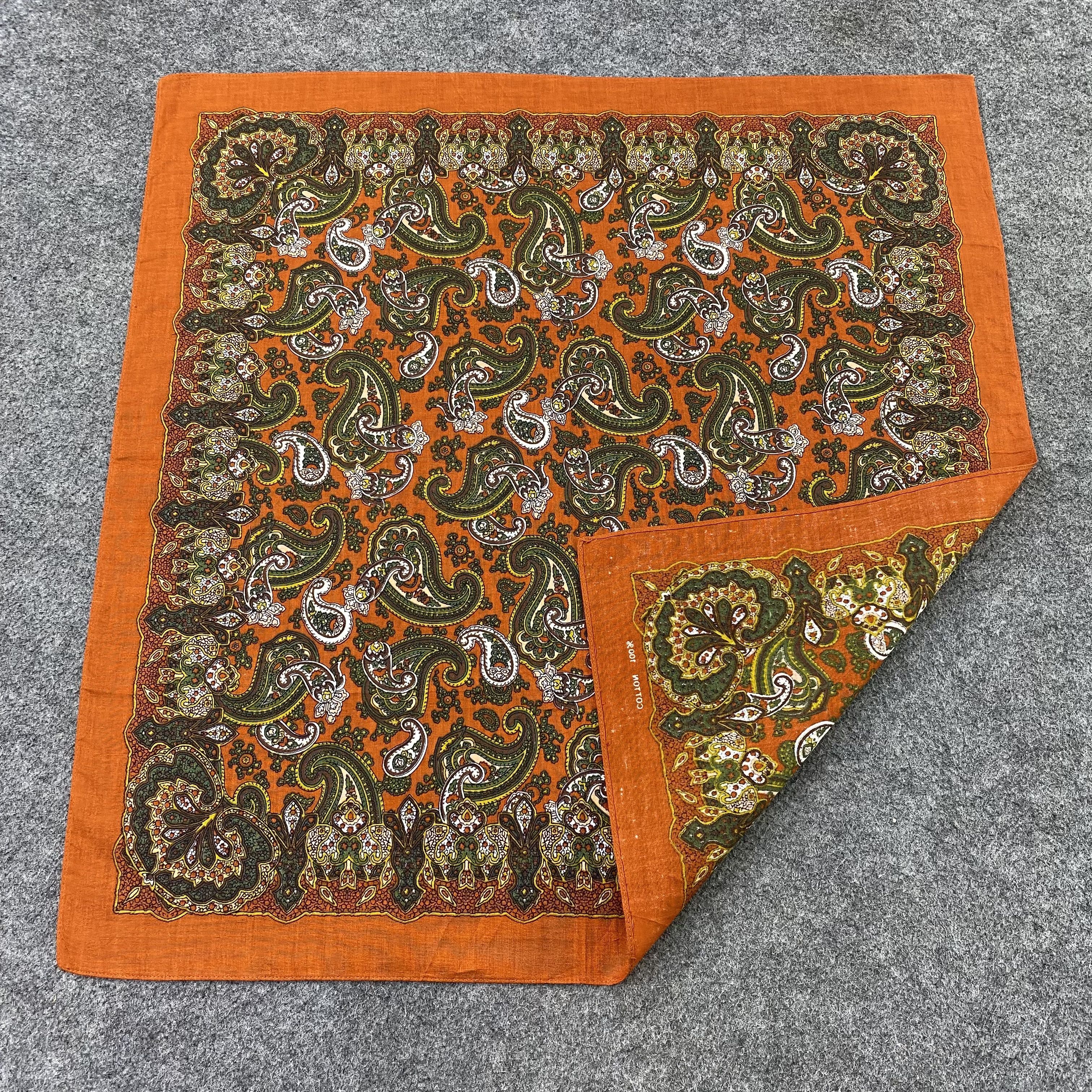 Japanese Brand Paislee Handkerchief / Bandana / Neckerchief-B1424 Size ONE SIZE - 5 Thumbnail