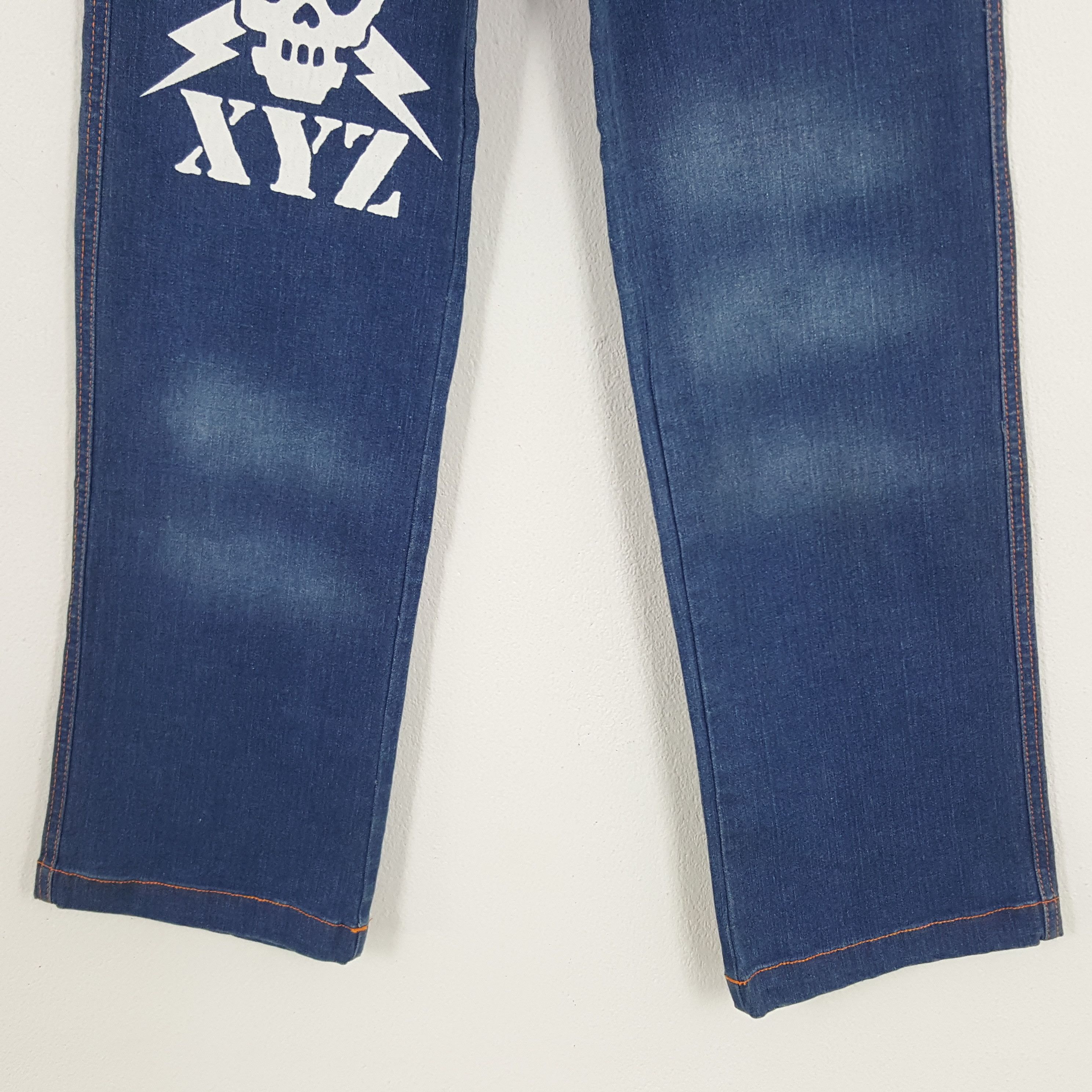 Designer × Japanese Brand × Vintage Vintage XYZ Guaranteed Skull Denim Jeans Size US 26 / EU 42 - 3 Thumbnail