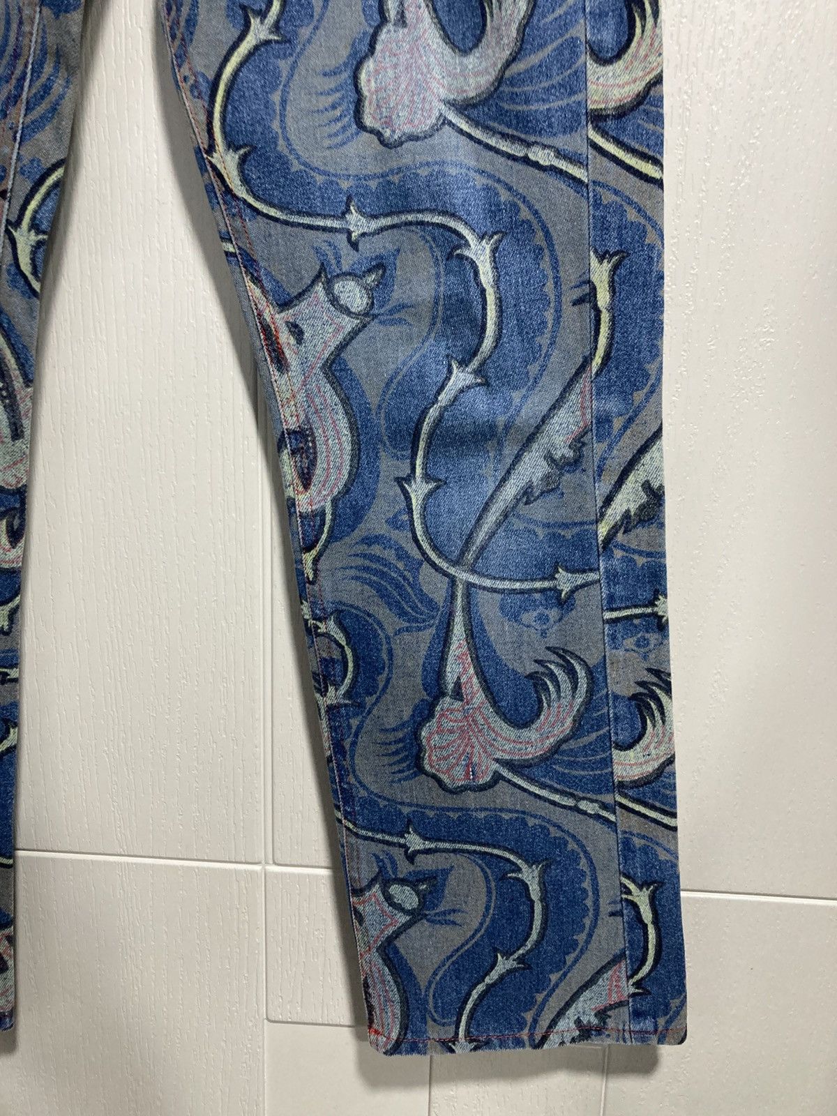Vivienne Westwood 1993ss Vivienne Westwood Grand Hotel Paisley Denim Pants Size 26" / US 2 / IT 38 - 5 Thumbnail