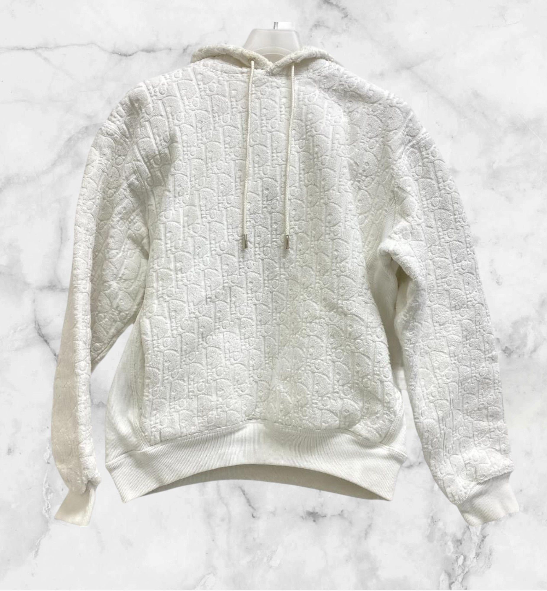 Dior Homme Oblique Towel Monogram Hooded Sweatshirt