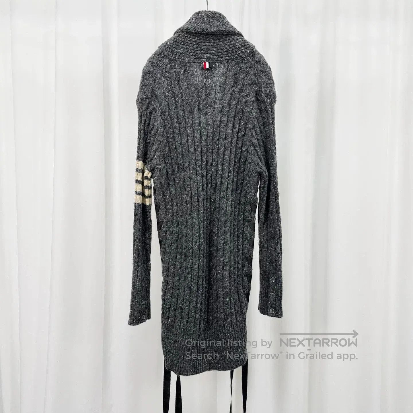 Thom Browne thom browne gray long wool sweater. Size US S / EU 44-46 / 1 - 2 Thumbnail