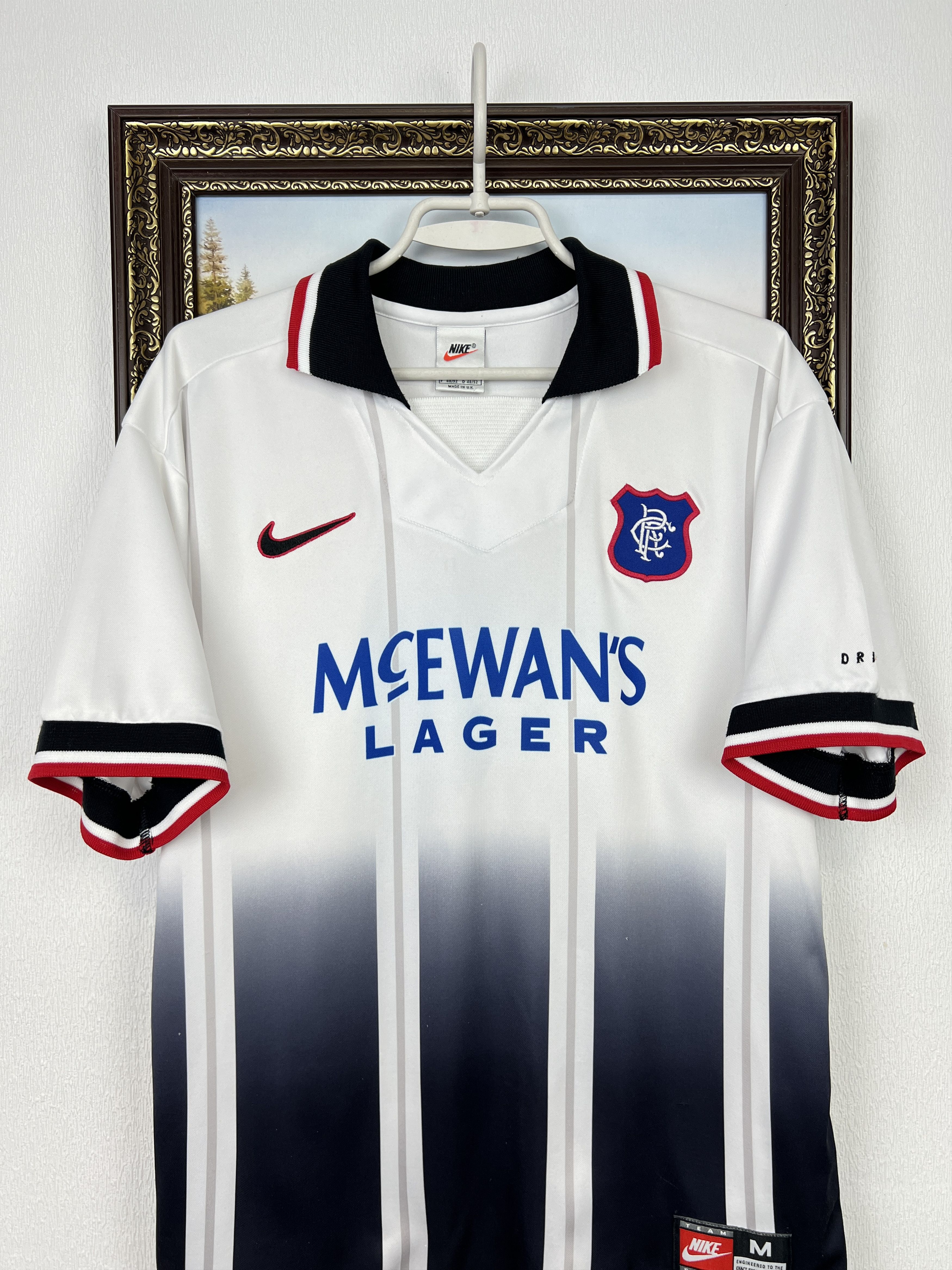 Nike Glasgow Rangers football shirt 1997 Soccer Jersey Tee Hype Size US M / EU 48-50 / 2 - 2 Thumbnail