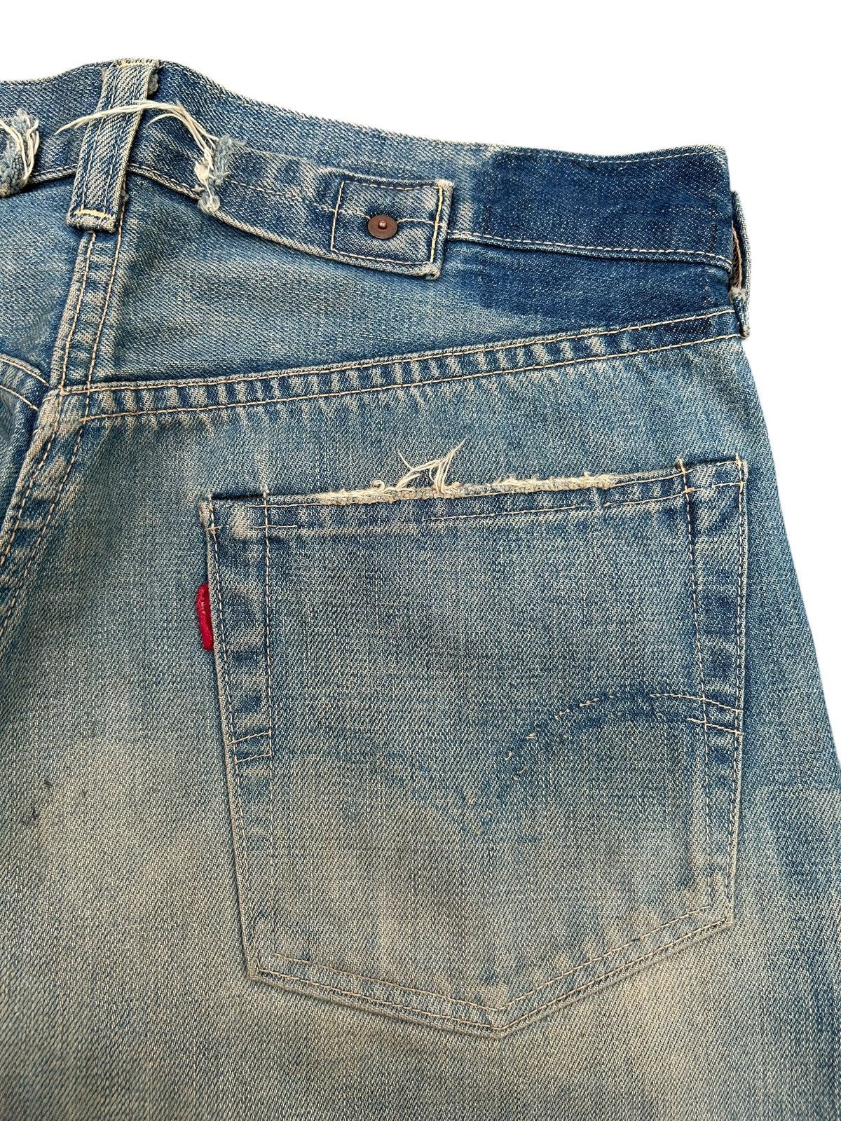 Kapital Buckle Back Vintage Levis Big E Selvedge Rusty Denim Jeans Size US 32 / EU 48 - 14 Thumbnail