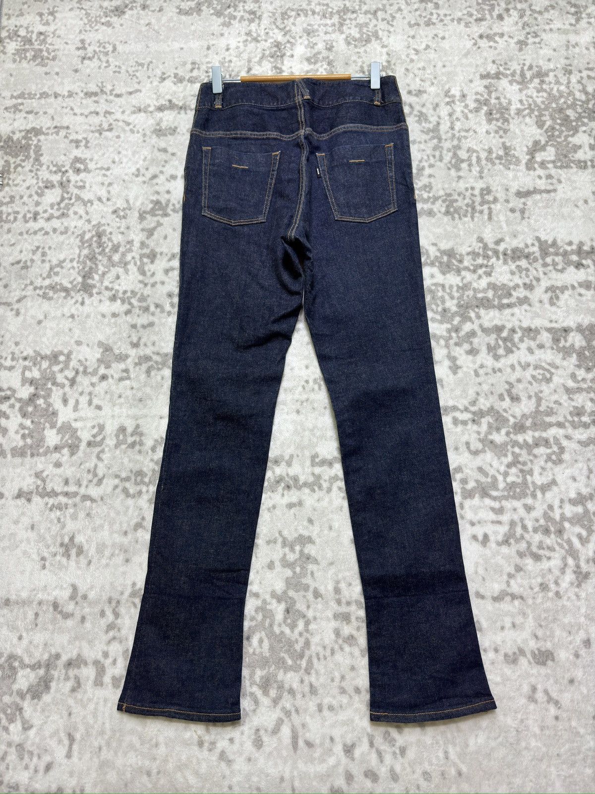 CABANE de ZUCCa Zucca Indigo Denim Jeans Slim Thigh Flared Leg Drop Crotch Size US 28 / EU 44 - 2 Thumbnail