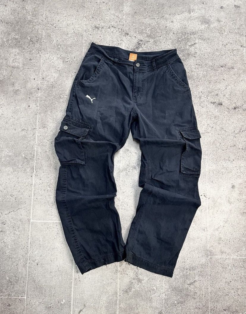 Puma Vintage Pants Puma Cargo Pants Baggy Faded Streetstyle SK8 Size US 32 / EU 48 - 2 Thumbnail