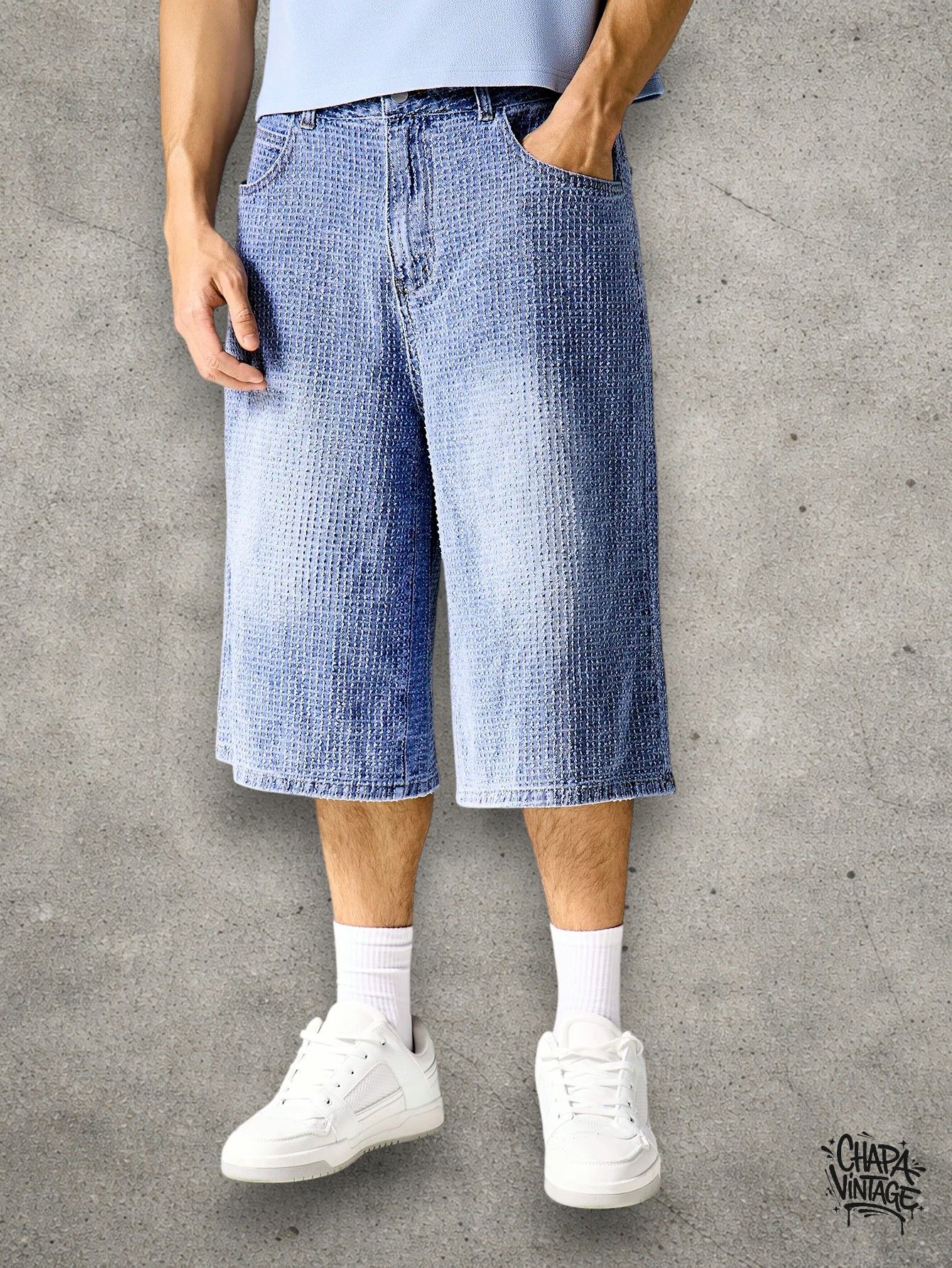 Vintage Washed jorts denim shorts Size US 32 / EU 48 - 1 Thumbnail