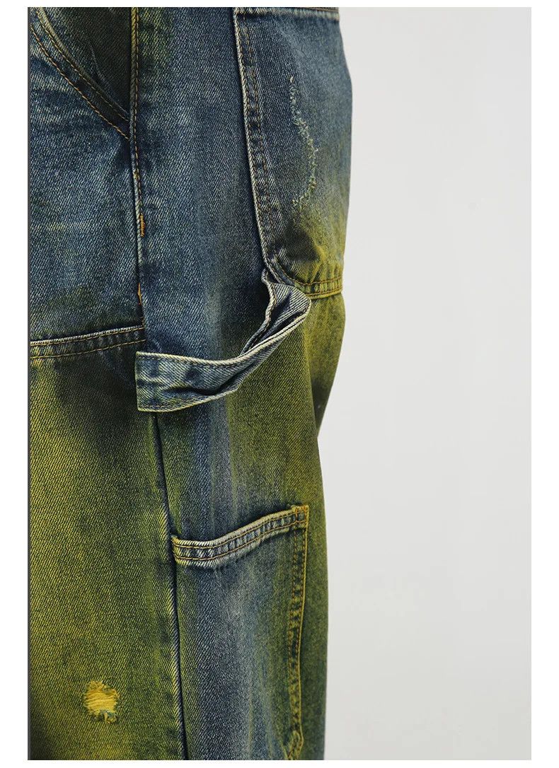 Japanese Brand × Vintage Mid-Waist Baggy Distressed Ripped Jeans Size US 30 / EU 46 - 5 Thumbnail