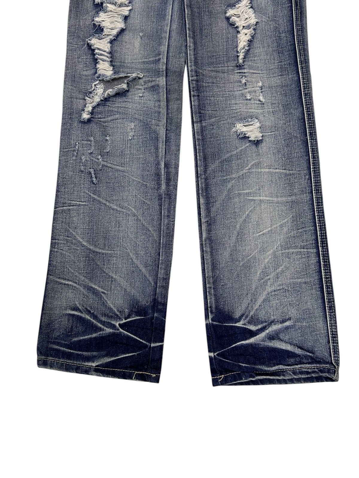Japanese Brand × Vintage Vintage Japanese Denim Sp Ray Blue Wash Distressed Jeans Size US 30 / EU 46 - 6 Thumbnail