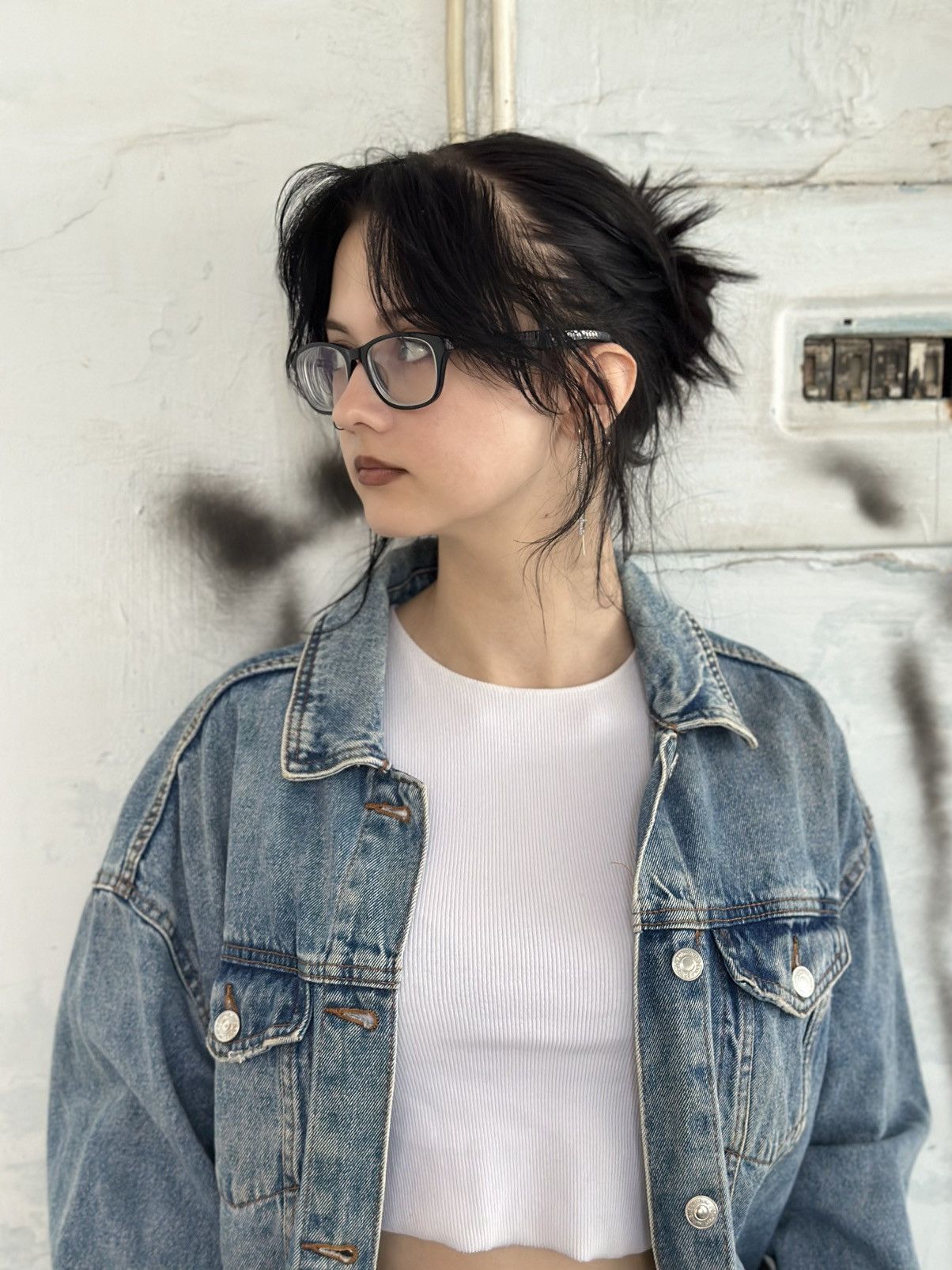 New Look VTG Mans Denim Jacket New Look Size XL Y2K 00s USA Hype Tren Size US XL / EU 56 / 4 - 4 Thumbnail