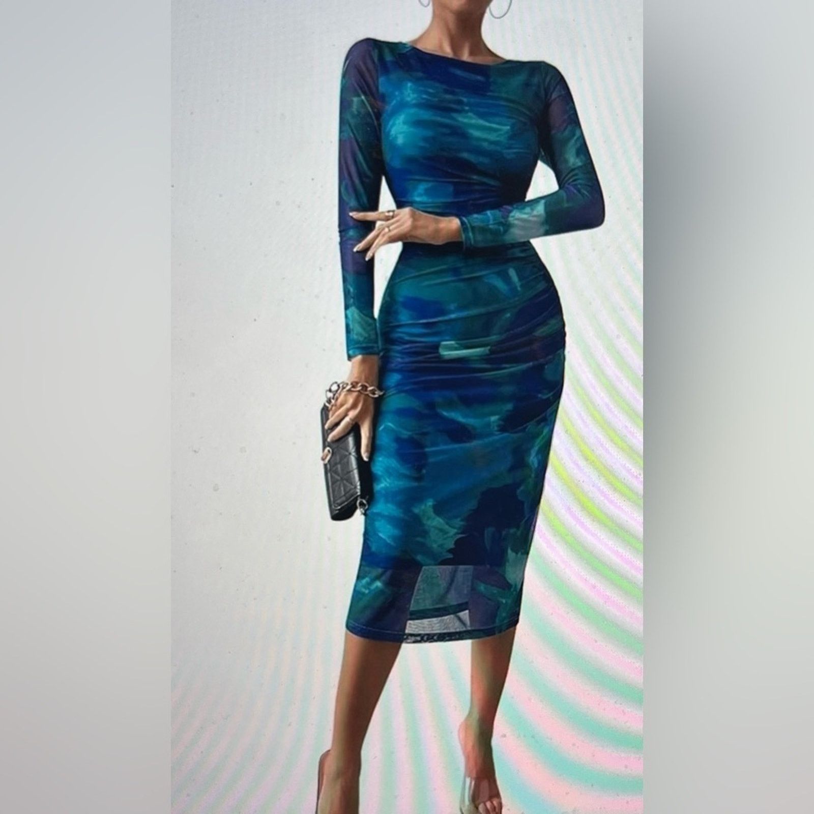 & Other Stories Pretty Garden Women's Midi Bodycon Dress – Size M Size M / US 6-8 / IT 42-44 - 5 Thumbnail