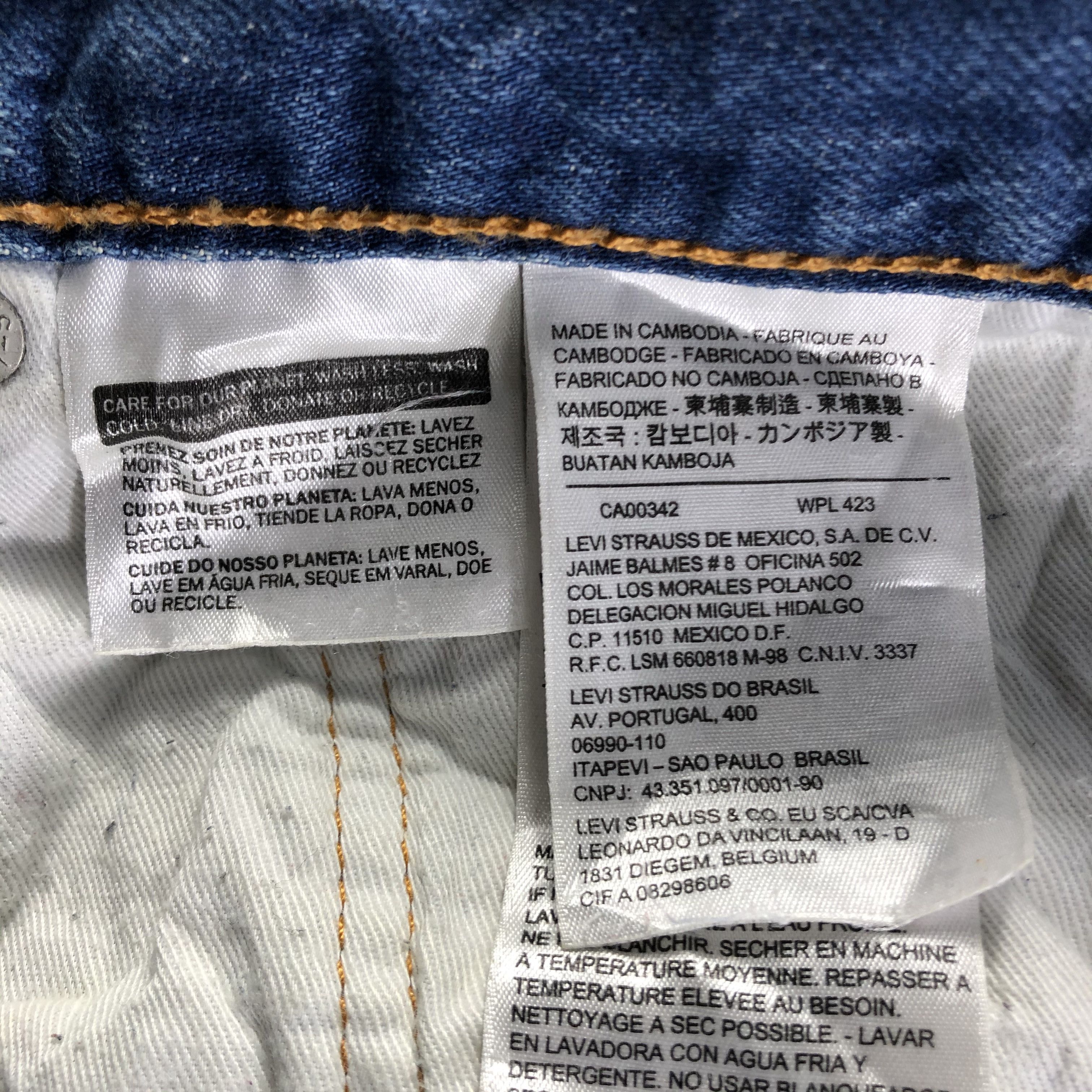 Levi's Vintage Blue Wash Levis 505 Jeans-J3318 Size US 38 / EU 54 - 10 Thumbnail