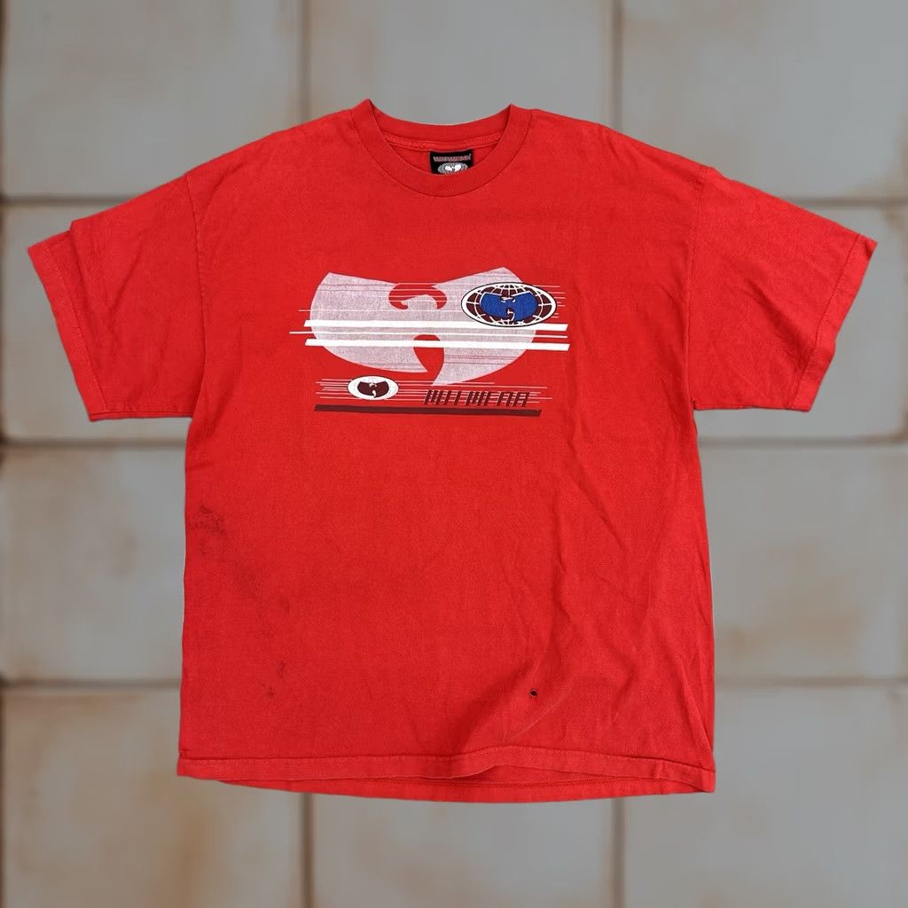 Vintage VINTAGE Wu Wear Wu Tang T Shirt Red XXL Made In USA Mens 2XL Graphic Print 90s USA Hip Hop Branded Shirt Size US XXL / EU 58 / 5 - 1 Thumbnail