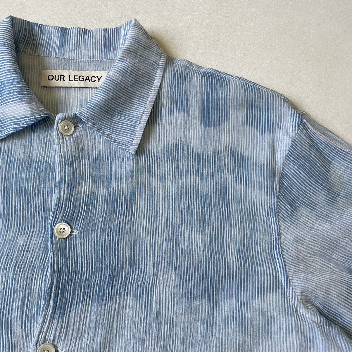 Our Legacy Light Blue Tie Dye Print ‘Box Shirt’ Size US M / EU 48-50 / 2 - 4 Thumbnail