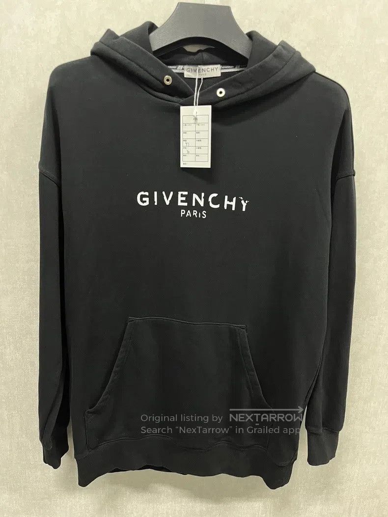 Givenchy Givenchy Distressed Logo Aged Hoodie Size US XS / EU 42 / 0 - 1 Thumbnail