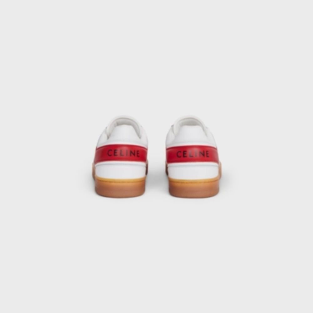 Celine o1bcso1str0625 349223338C Low-Top Sneakers Optic White/Red Size US 9 / EU 42 - 4 Thumbnail