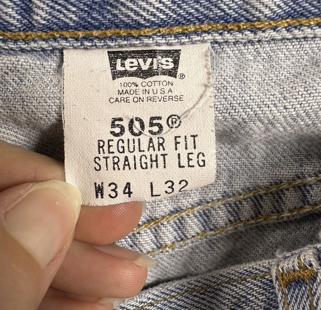 Levi's Vintage Clothing Vintage Levis 505 made in USA Size US 33 - 4 Thumbnail