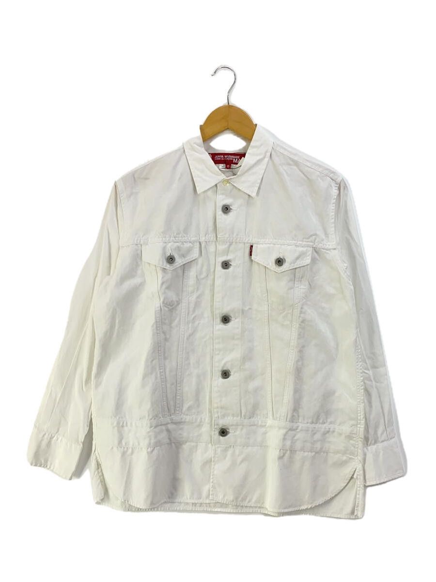 Jacket doking shirts long sleeve cotton button up White