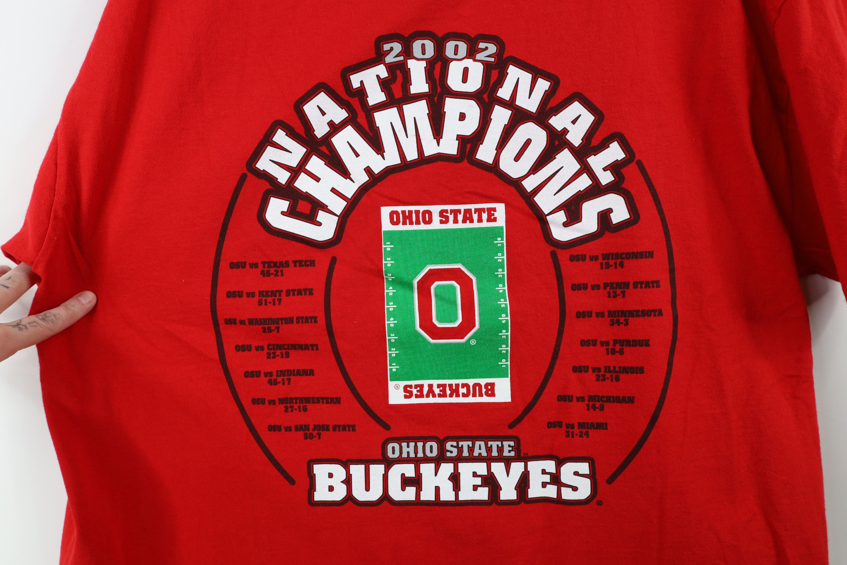 Vintage Vintage Champs Ohio State University Football T-Shirt Red Size US XL / EU 56 / 4 - 4 Thumbnail