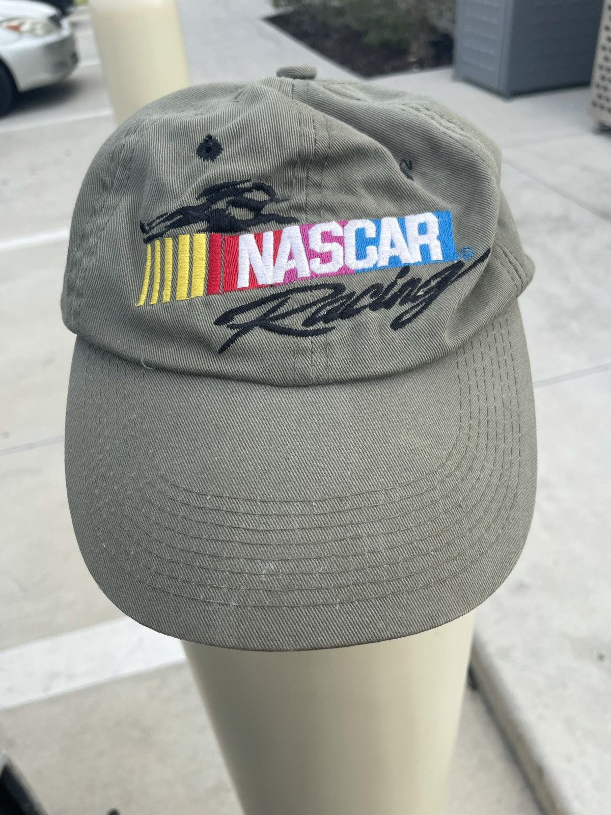 NASCAR × Vintage 90s NASCAR Logo Vintage Dad Hat racing cap sportswear Size ONE SIZE - 1 Thumbnail