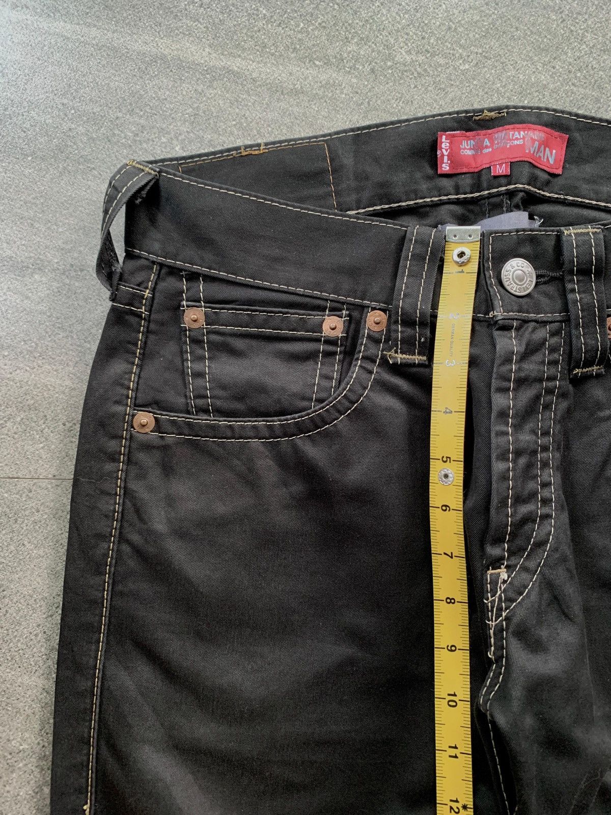 Junya Watanabe × Levi's FREE TAX! Contrast Stitching Straight Denim Jeans Size US 31 - 16 Thumbnail