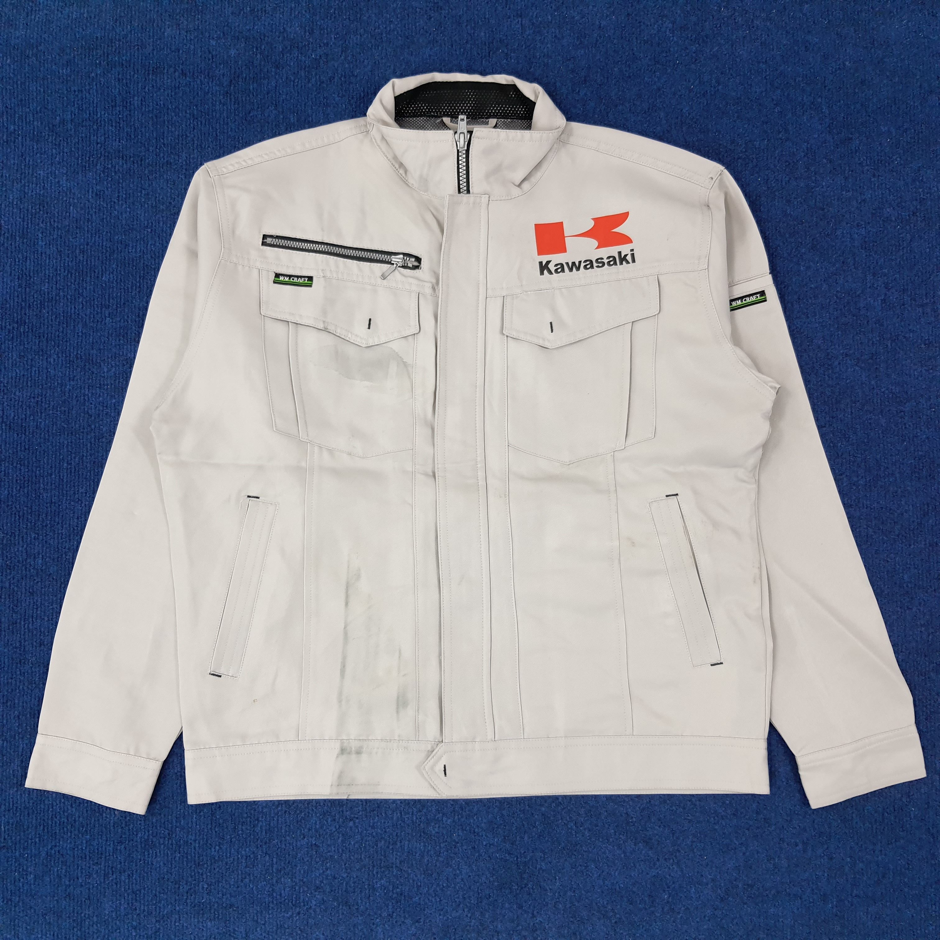 Japanese Brand × Vintage Vintage KAWASAKI Motorsports Racing Jacket C231N28 Size US M / EU 48-50 / 2 - 3 Thumbnail