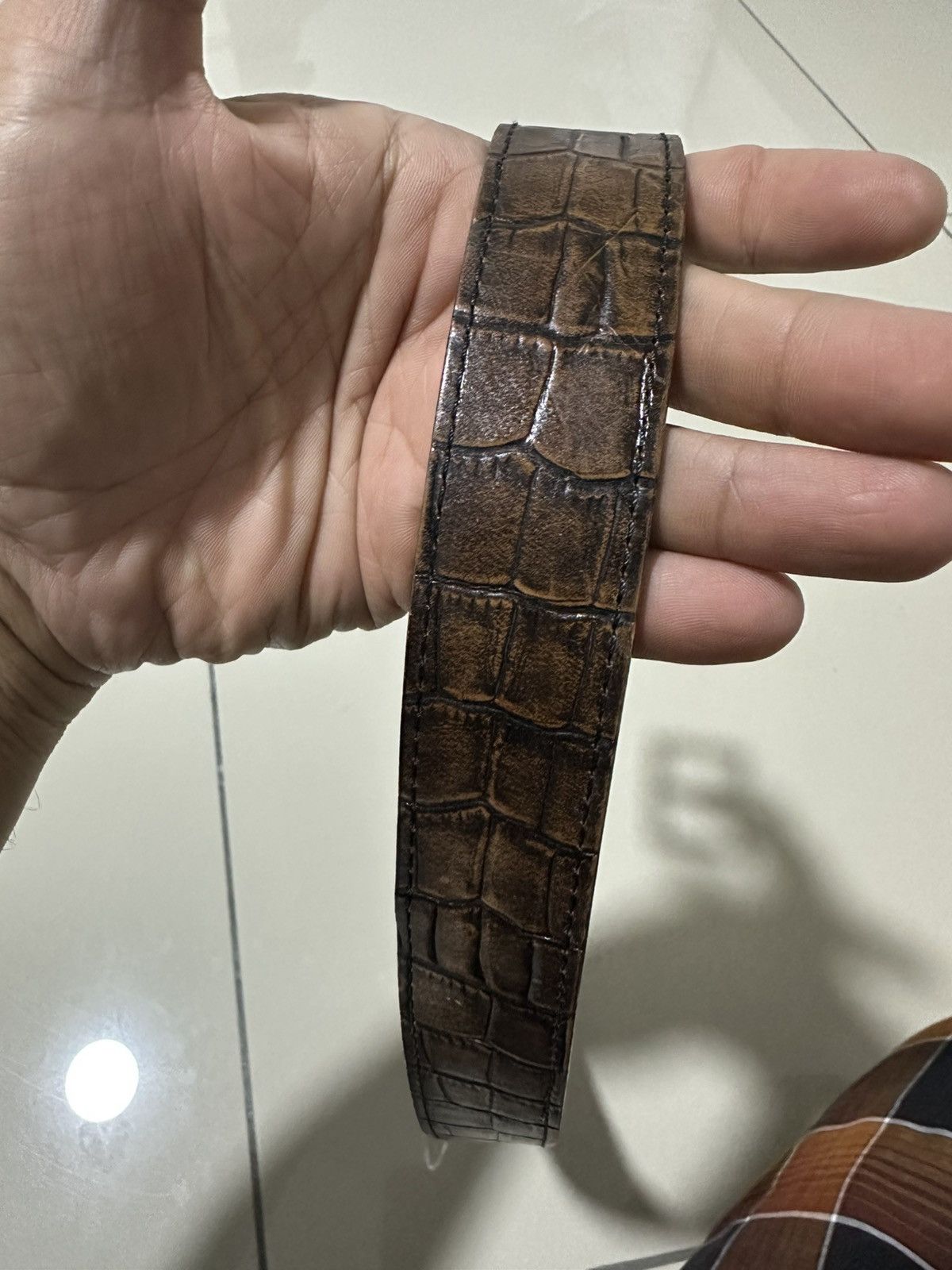 Vivienne Westwood Vivienne Westwood Buckle Crocodile Leather Belt Design Size ONE SIZE - 7 Thumbnail