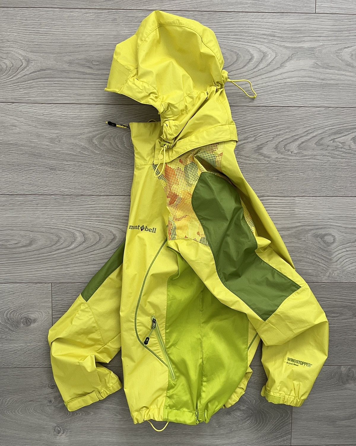 image of Montbell 00S Gore-Windstopper Active Wind Jacket in Yellow, Men's (Size Small)