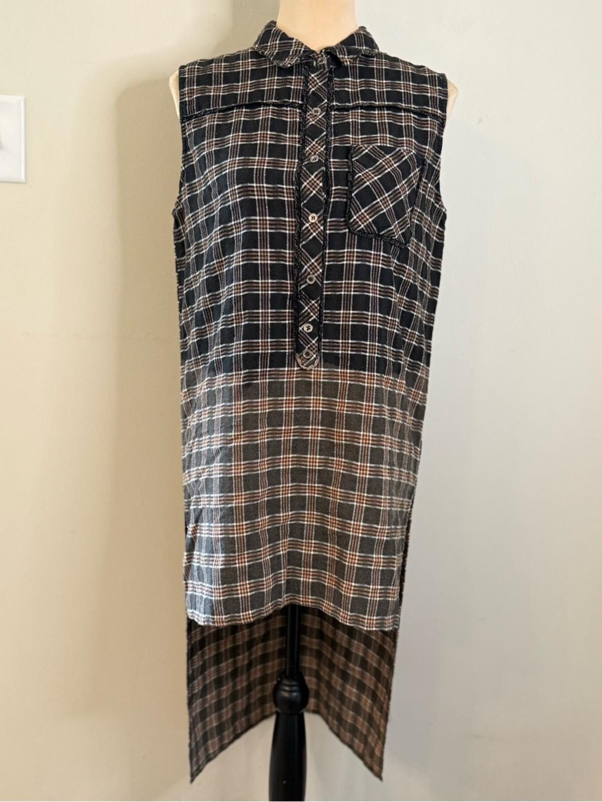 Polo Ralph Lauren POL hombre plaid mini dress tunic top versatile SZ SM Size S / US 4 / IT 40 - 1 Thumbnail